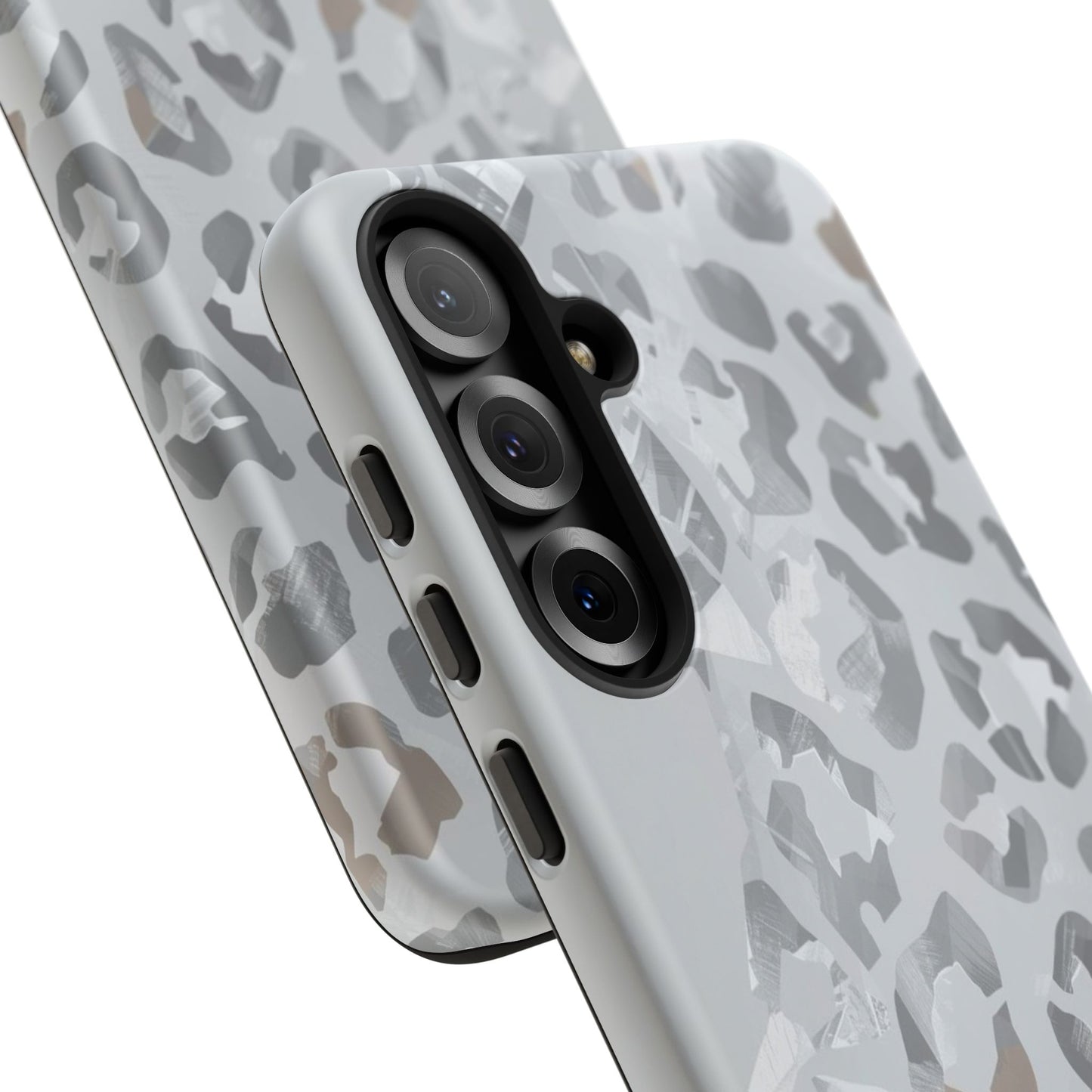 Silver Leopard Tough Phone Case