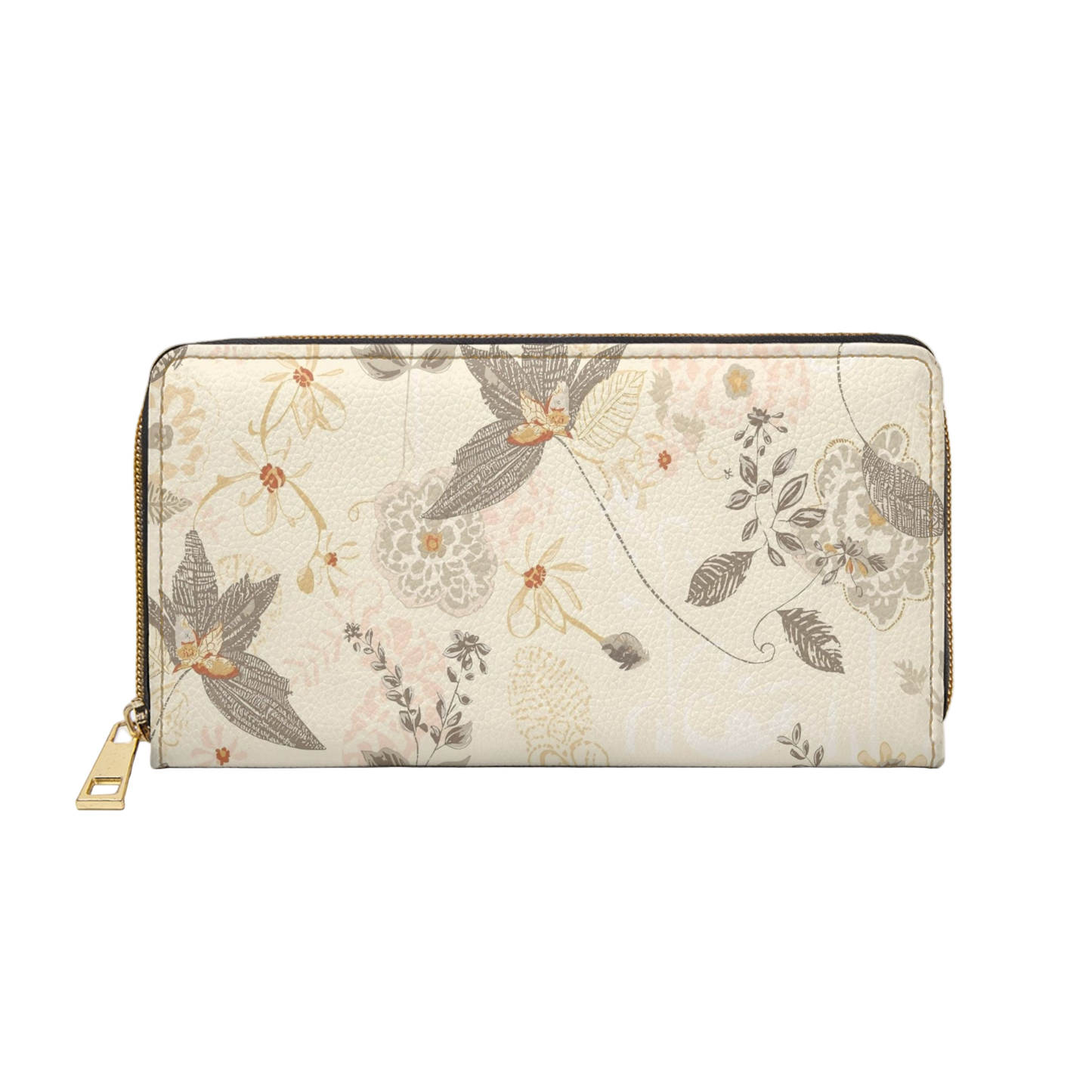Women's Seasonal Botanical Wallet - Modern Zippered Wallet