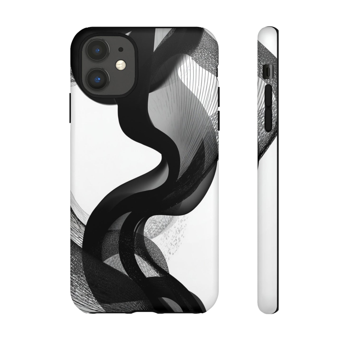 Phone Case — Monochrome Abstract Protective Cover