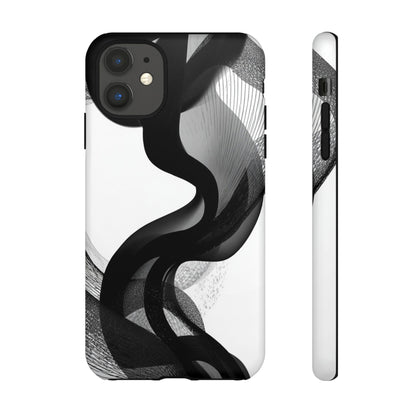 Phone Case — Monochrome Abstract Protective Cover