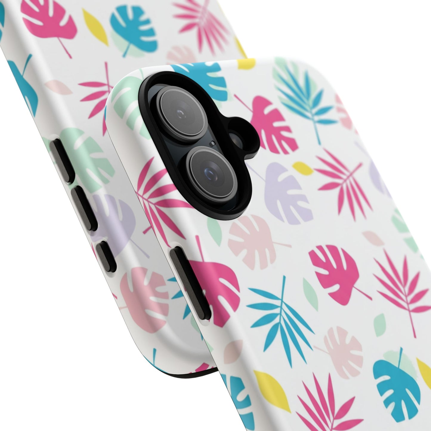 Tropical Leaf Phone Case — Colorful Pastel Monstera & Palm iPhone Case