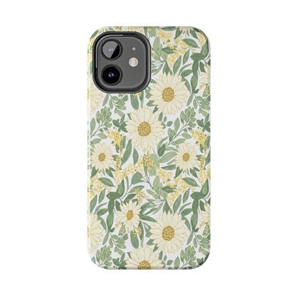 Daisy Meadow Tough Phone Case — Floral Protective Phone Cover