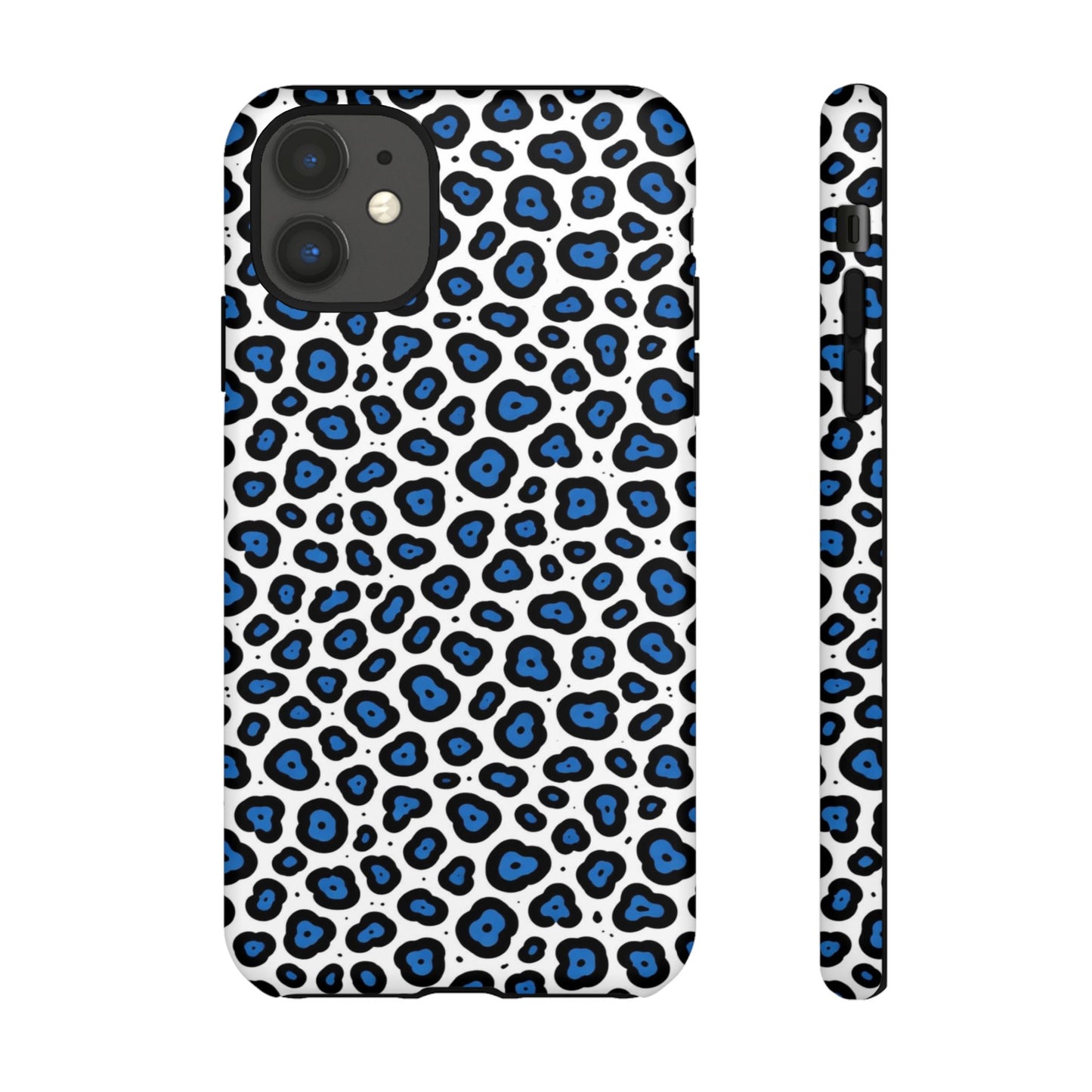 Blue Leopard Print Phone Case – Tough Protective Cover