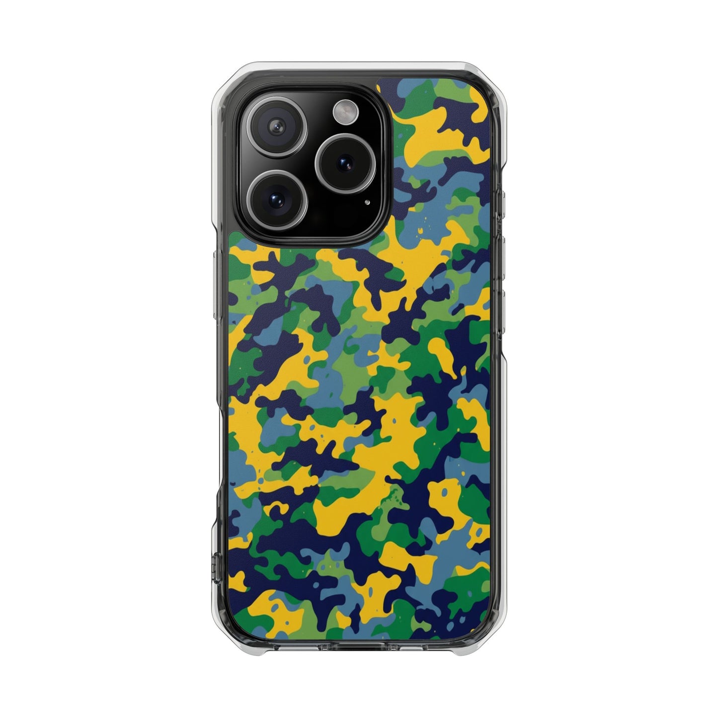 Camouflage Magnetic Clear Impact Phone Case