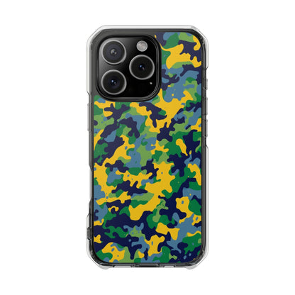 Camouflage Magnetic Clear Impact Phone Case