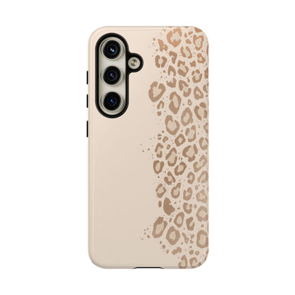 Phone Case – Beige Leopard Print Protective Cover