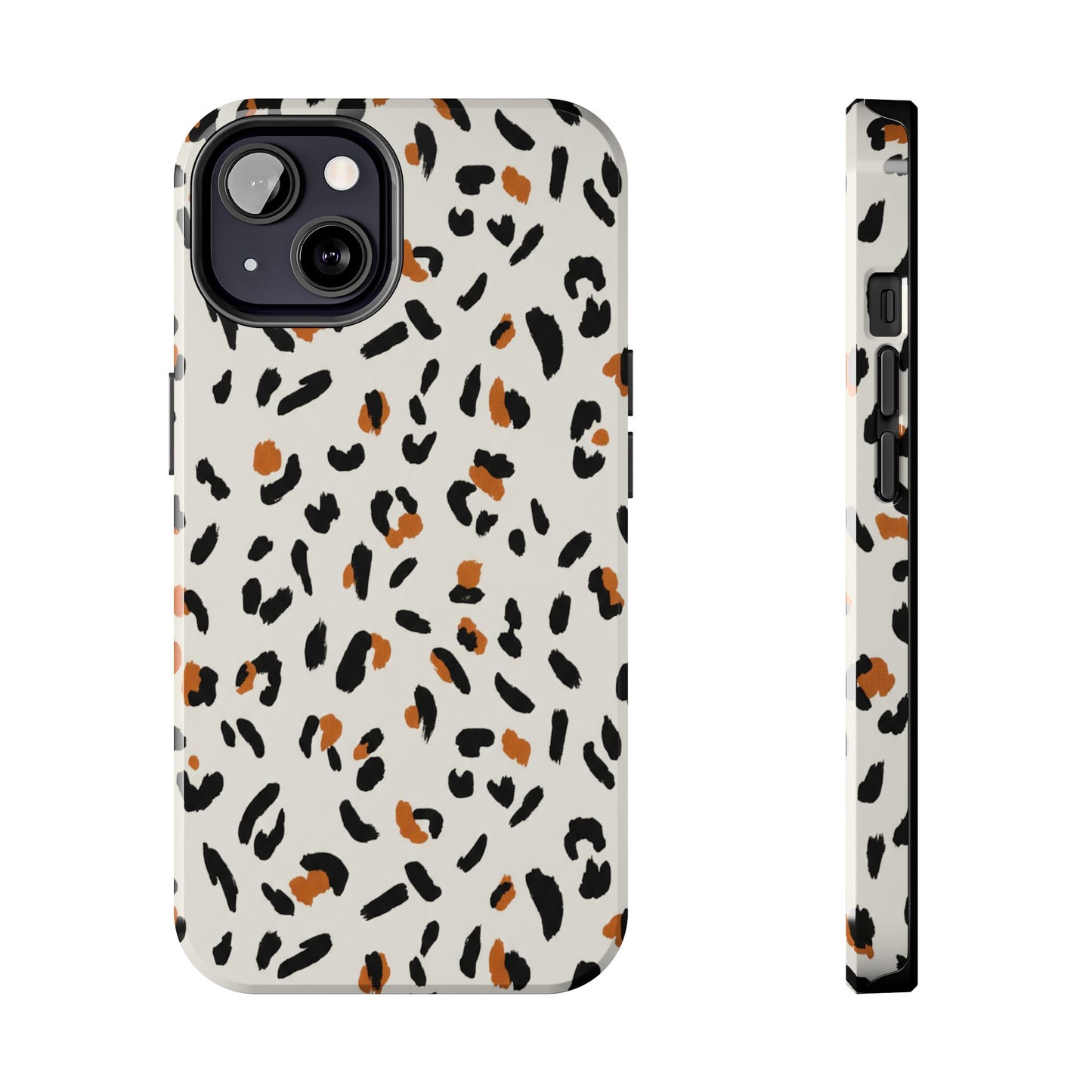 Leopard Print Tough Phone Case — Stylish Protective iPhone Cover