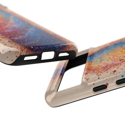 Galaxy Bottle Tough Phone Case — Colorful Nebula Splash iPhone Cover
