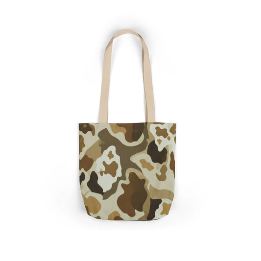 Desert Camo Canvas Tote Bag — Durable Everyday Grocery & Beach Bag