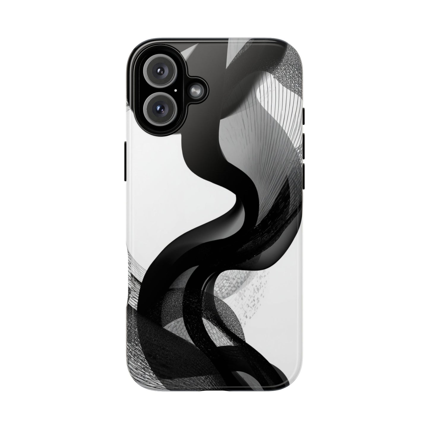 Phone Case — Monochrome Abstract Protective Cover