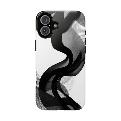 Phone Case — Monochrome Abstract Protective Cover