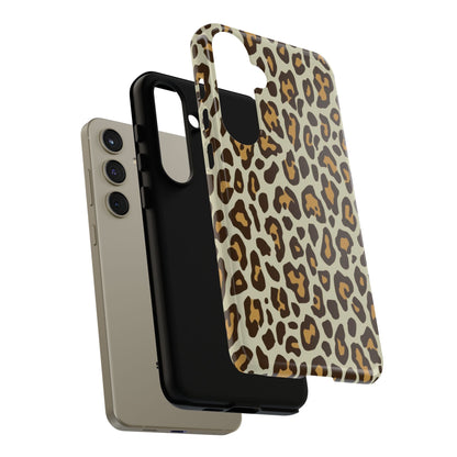 Leopard Print Tough Phone Case — Durable Protective Animal Print Case