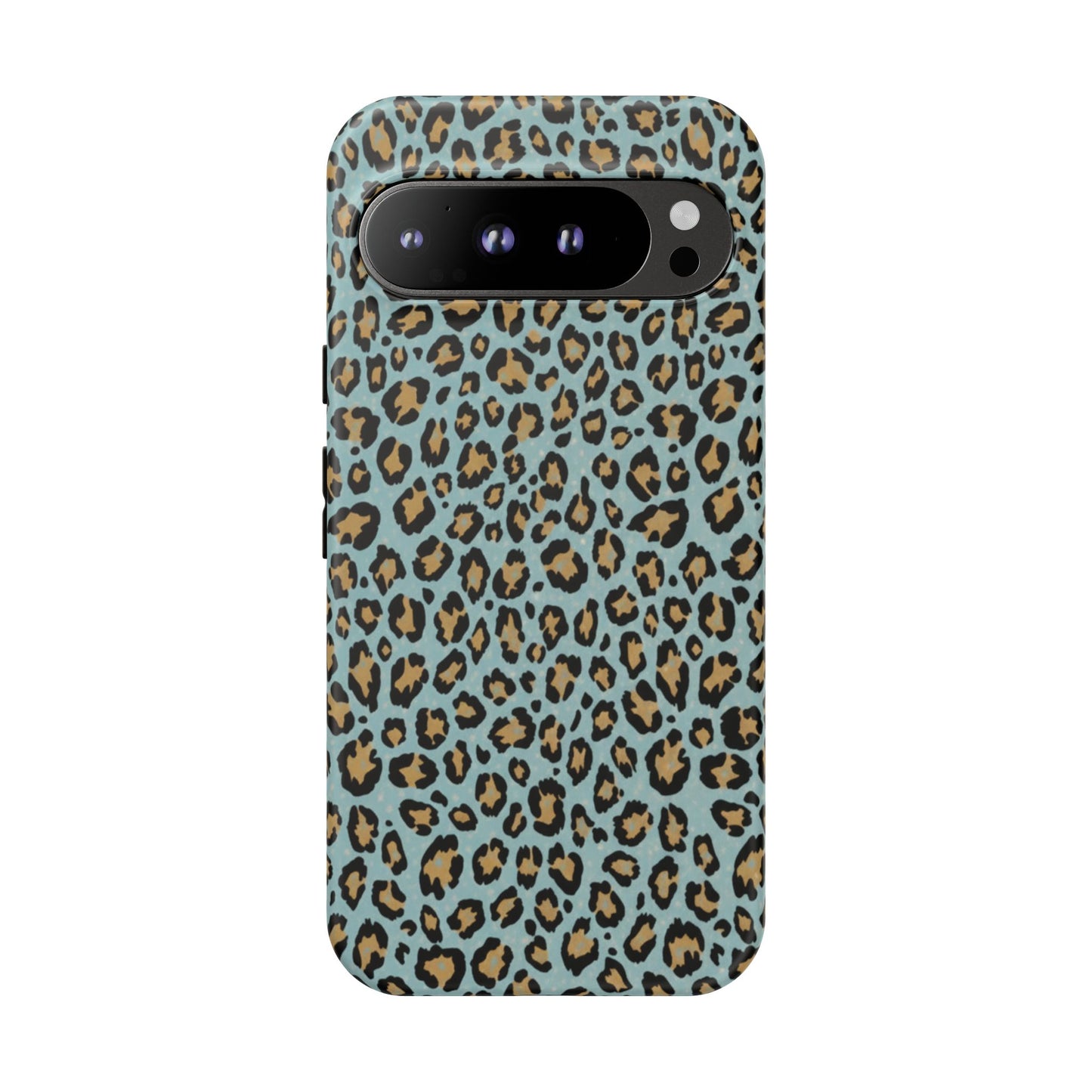 Leopard Print Tough Phone Case - Blue Cheetah Protective Cover