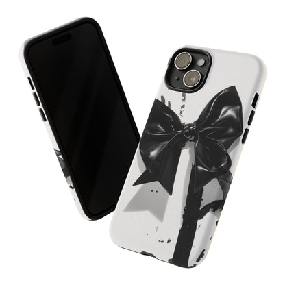 Phone Case — Black Bow Graphic Protective Cover