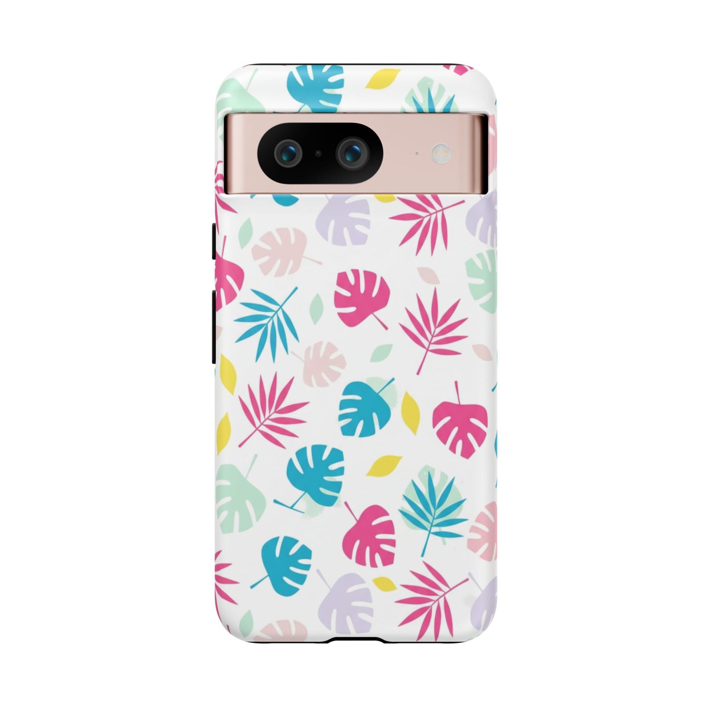Tropical Leaf Phone Case — Colorful Pastel Monstera & Palm iPhone Case