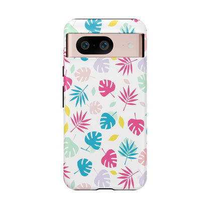 Tropical Leaf Phone Case — Colorful Pastel Monstera & Palm iPhone Case