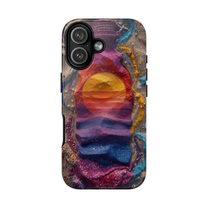 Phone Case — Colorful Sand Art Sunset Tough Protective Case