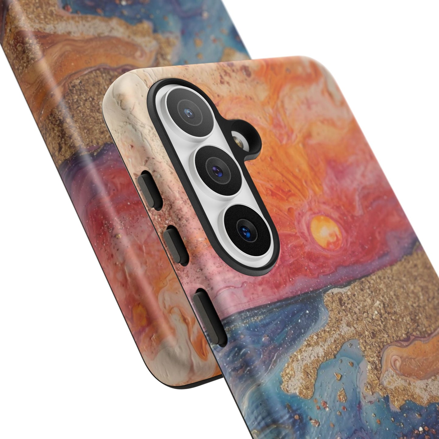 Sunset Coast Phone Case — Colorful Abstract Beach Art Tough Case