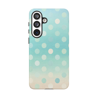 Abstract Palm Tough Phone Case — Minimal Coastal Blue Protective Cover