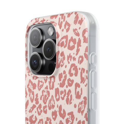 Pink Leopard Print Phone Case – Slim Flexible Protective Cover