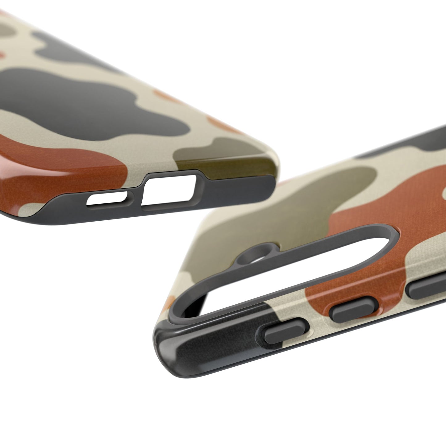 Retro Abstract Camouflage Phone Case — Earth Tone Tough Case
