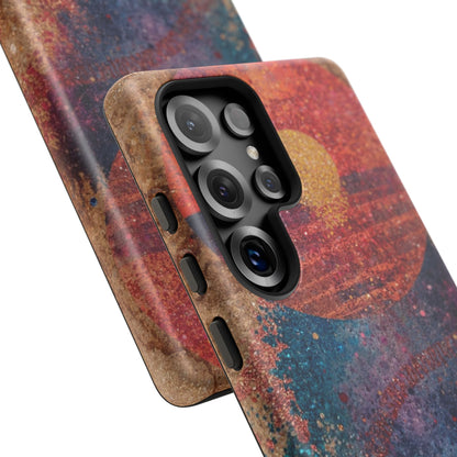 Retro Sunset Tough Phone Case