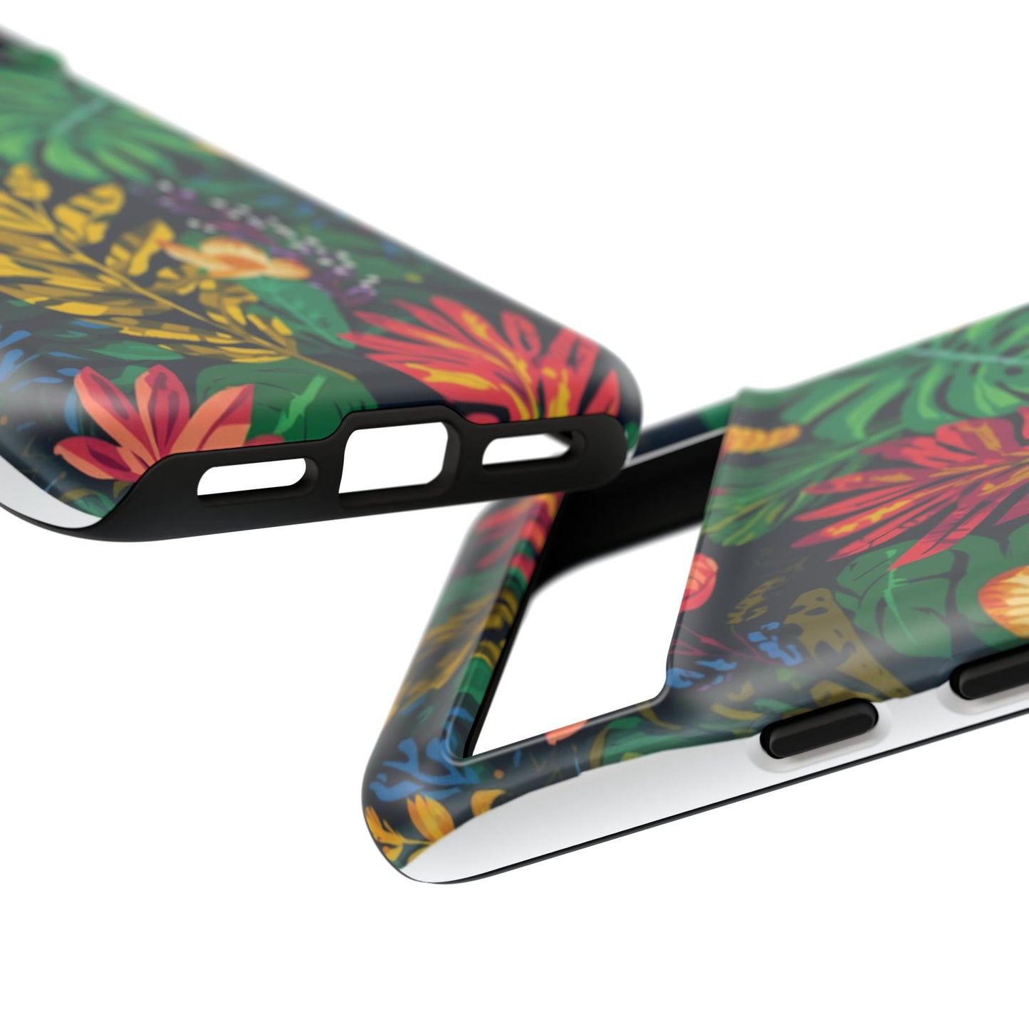 Tropical Floral Phone Case — Vibrant Jungle Leaf Protective Cover