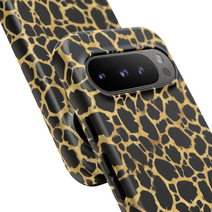 Giraffe Print Tough Phone Case — Durable Leopard-Style Protective Cover