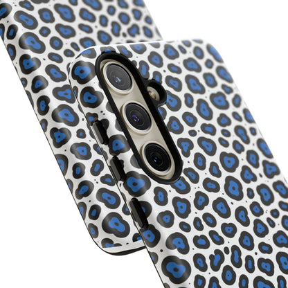 Blue Leopard Print Phone Case – Tough Protective Cover