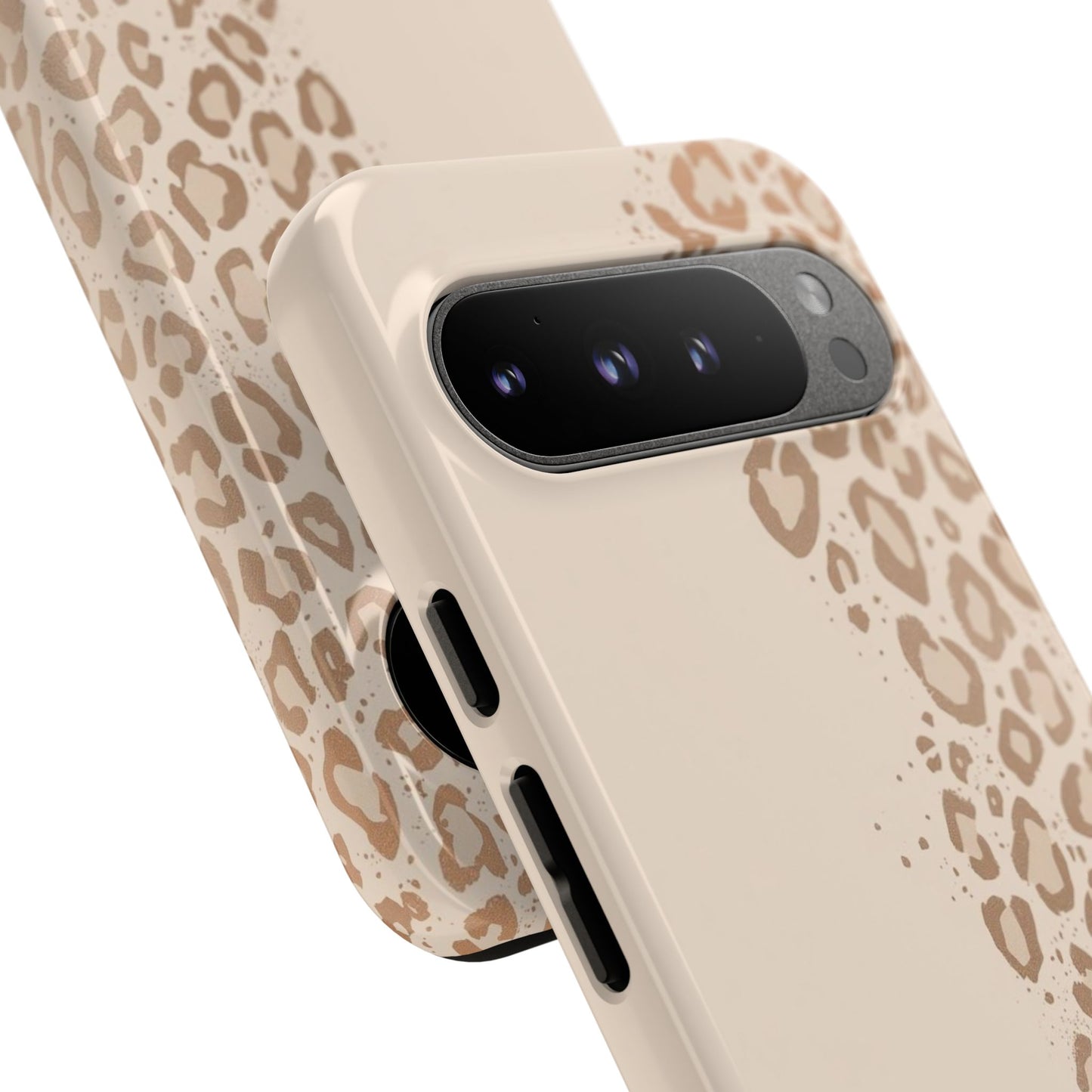 Phone Case – Beige Leopard Print Protective Cover