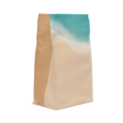 Sand Beach Polyester Lunch Bag, Eco-Friendly, Beach Day Essentials, Picnic, Back to School, Vibrant Summer Vibe