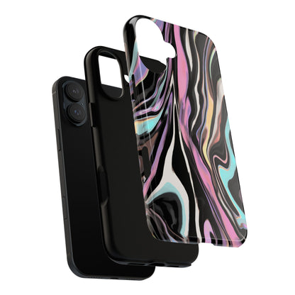 Abstract Marble Tough Phone Case — Pastel Swirl Protective Cover