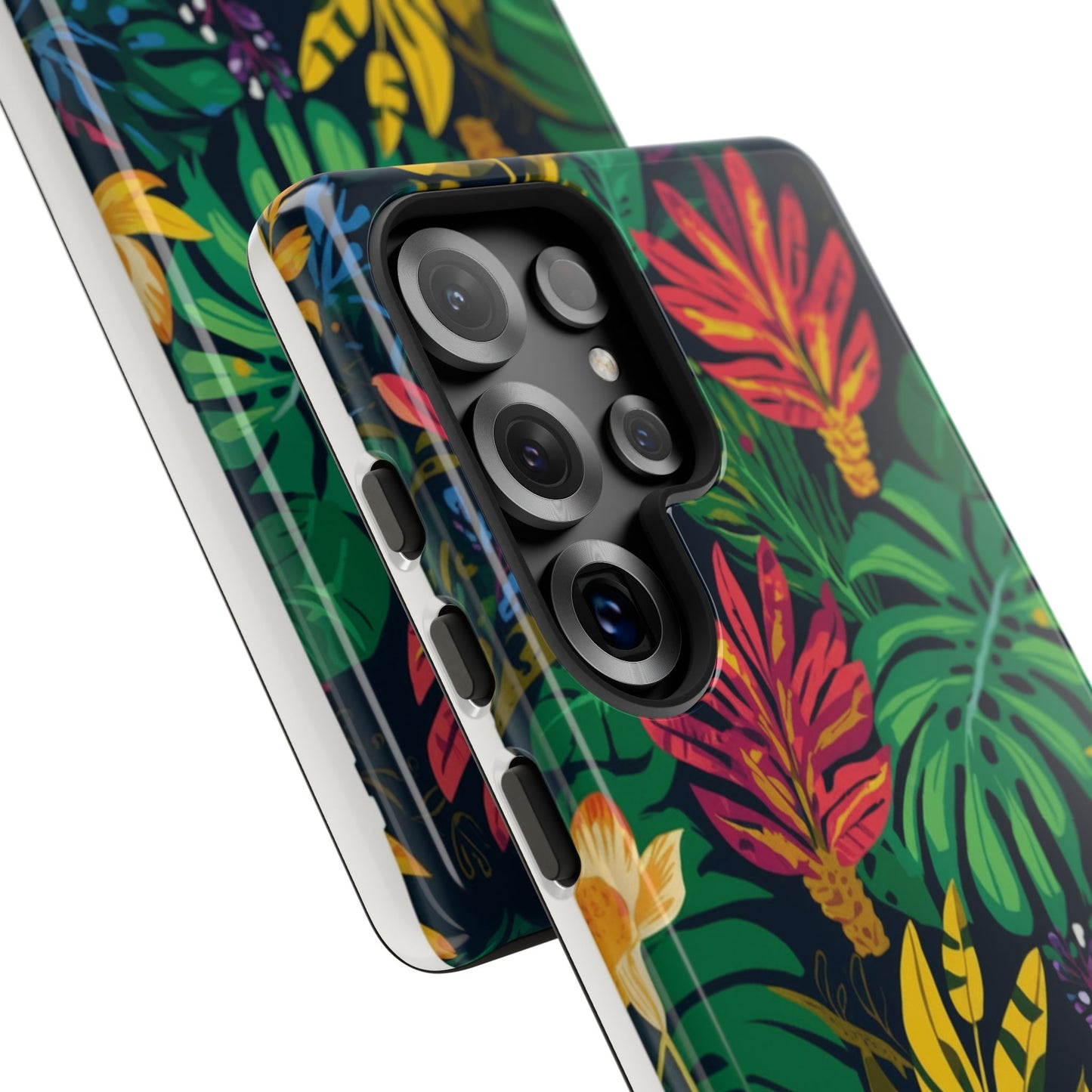 Tropical Floral Phone Case — Vibrant Jungle Leaf Protective Cover
