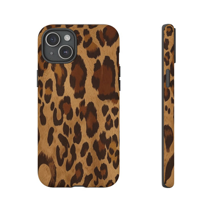 Leopard Print Tough Phone Case — Durable Animal Print Protective Cover