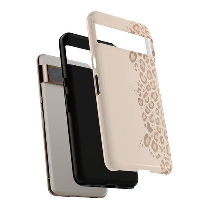 Phone Case – Beige Leopard Print Protective Cover