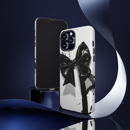 Phone Case — Black Bow Graphic Protective Cover