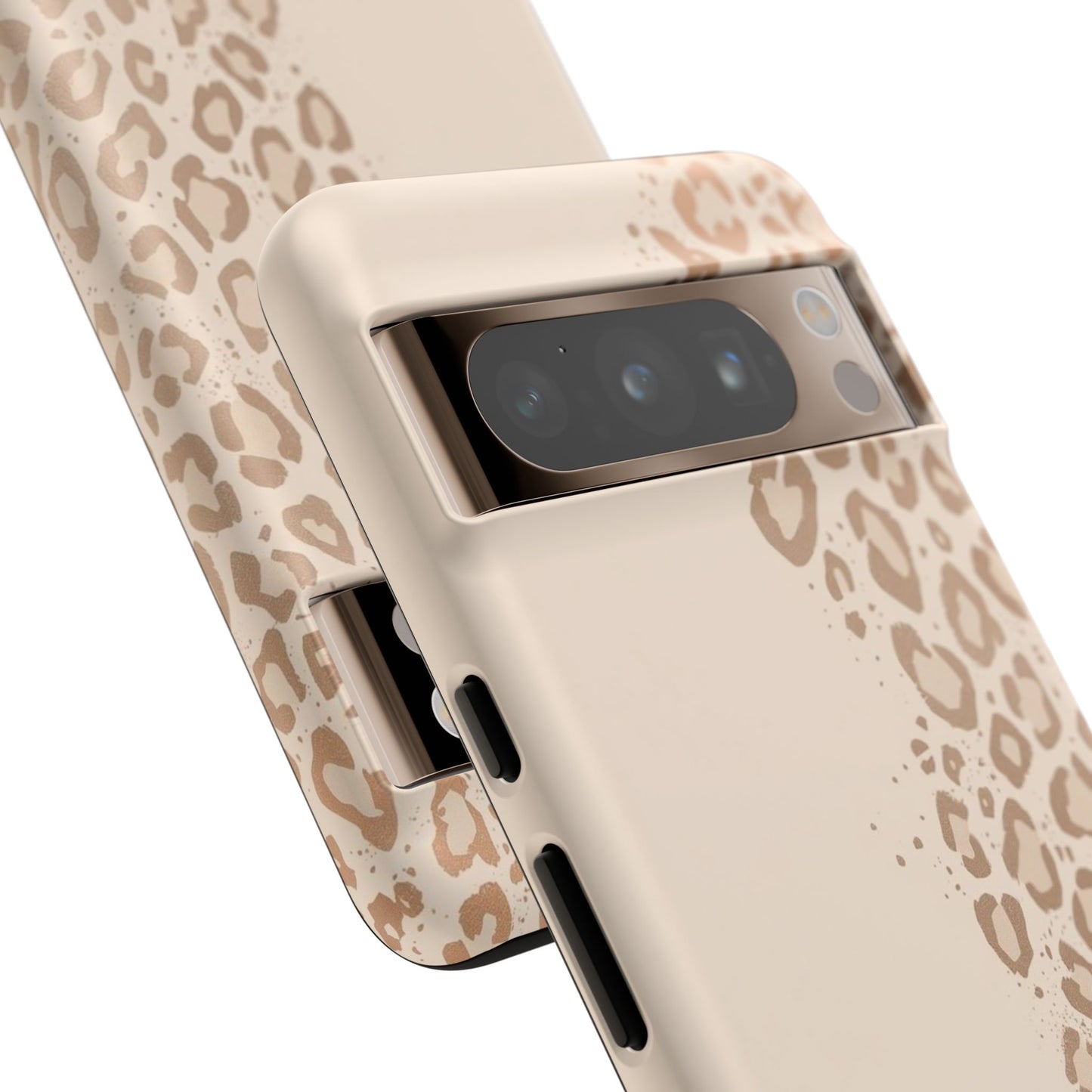Phone Case – Beige Leopard Print Protective Cover