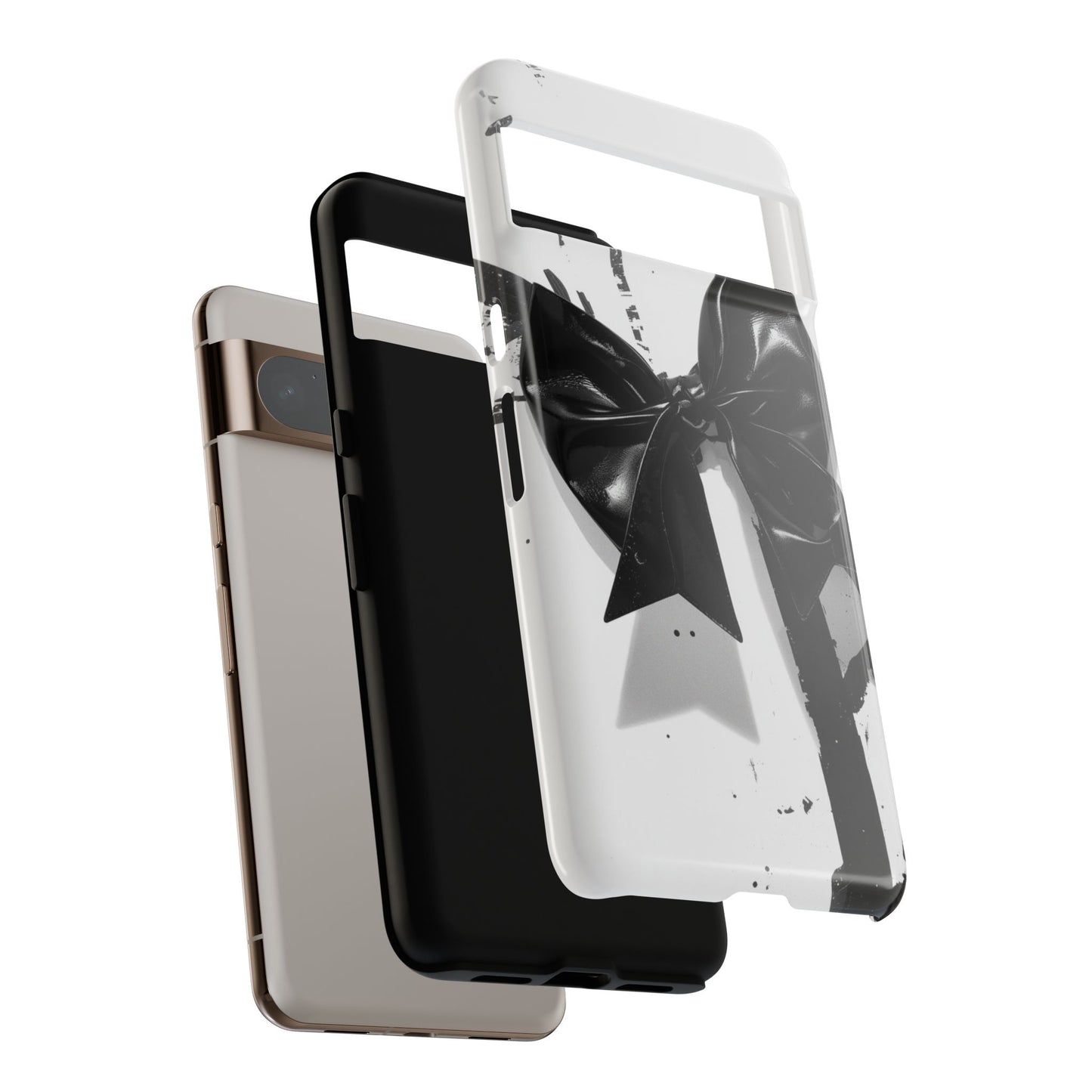 Phone Case — Black Bow Graphic Protective Cover