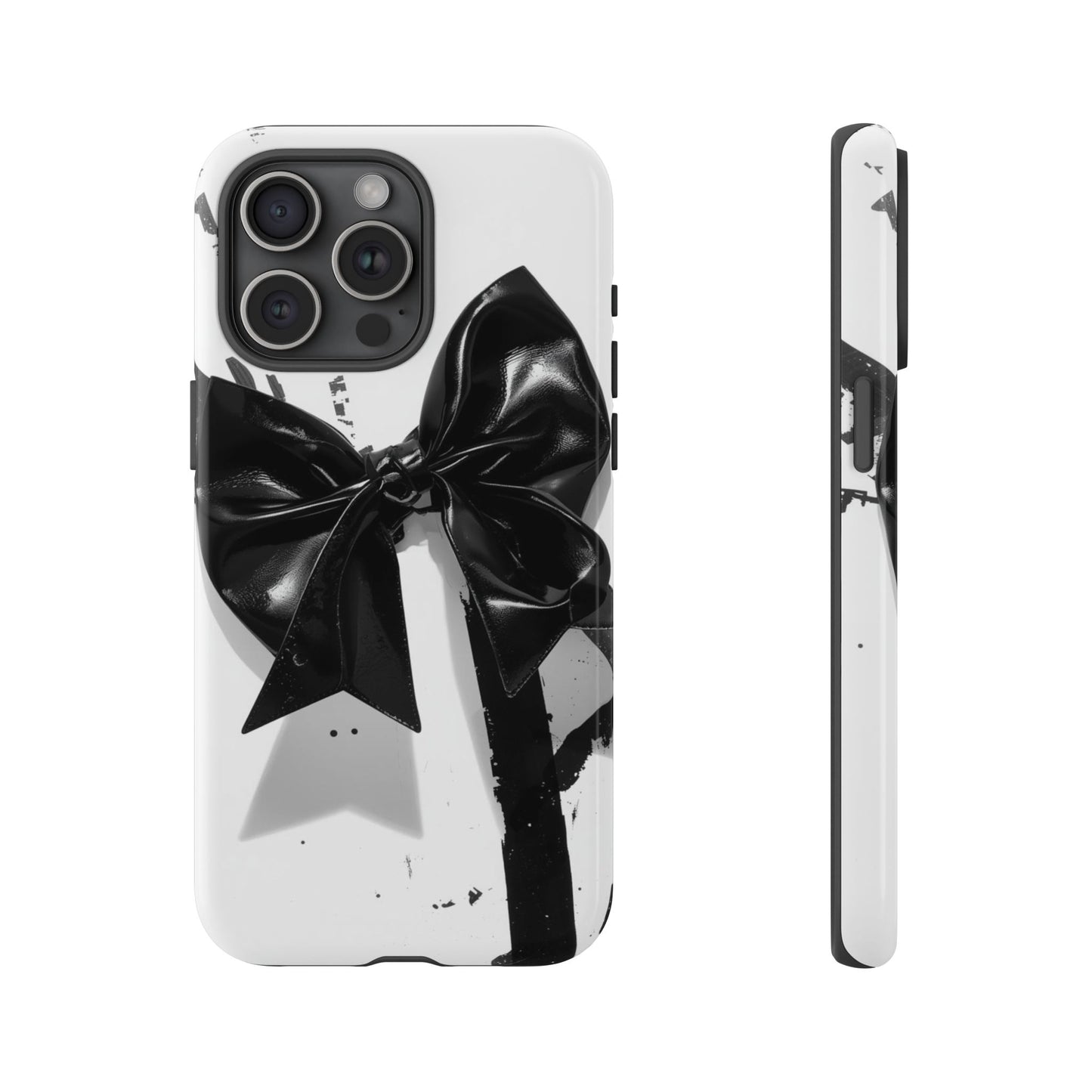 Phone Case — Black Bow Graphic Protective Cover