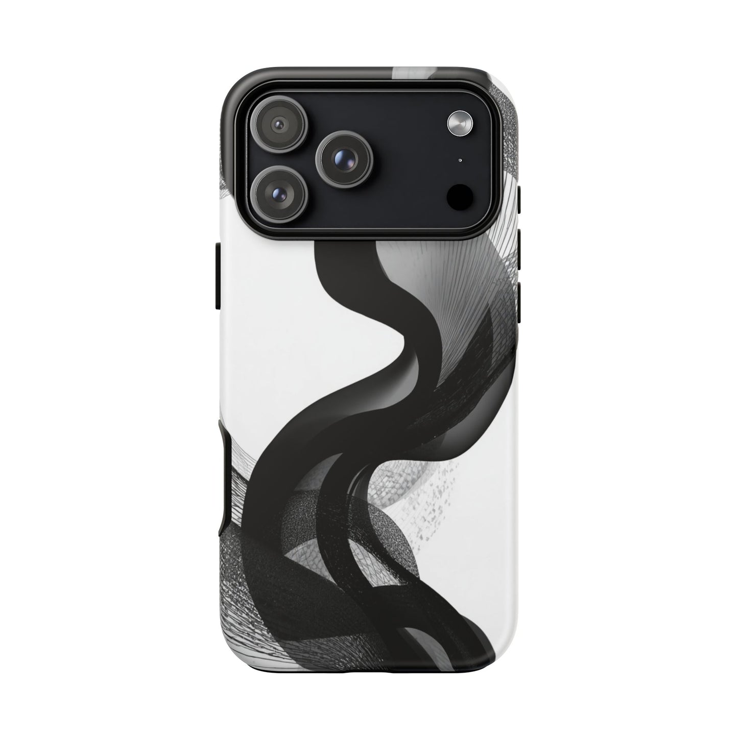 Phone Case — Monochrome Abstract Protective Cover