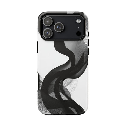 Phone Case — Monochrome Abstract Protective Cover
