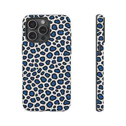 Blue Leopard Print Phone Case – Tough Protective Cover