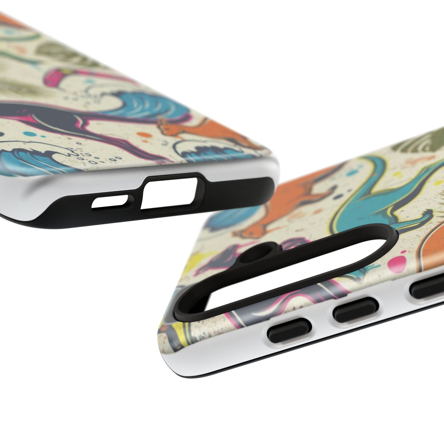Tough Cases — Colorful Surfing Kangaroo Phone Case