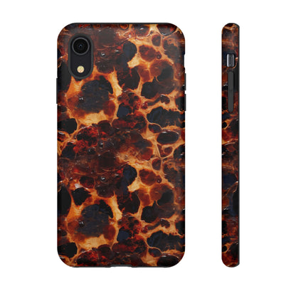 Tortoiseshell Phone Case — Protective iPhone Cover with Classic Amber Pattern