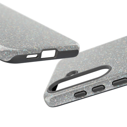 Glitter Silver Tough Phone Case — Sparkling Protective Phone Case