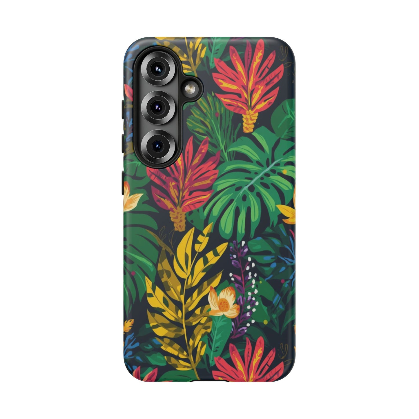 Tropical Floral Phone Case — Vibrant Jungle Leaf Protective Cover