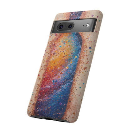 Galaxy Bottle Tough Phone Case — Colorful Nebula Splash iPhone Cover