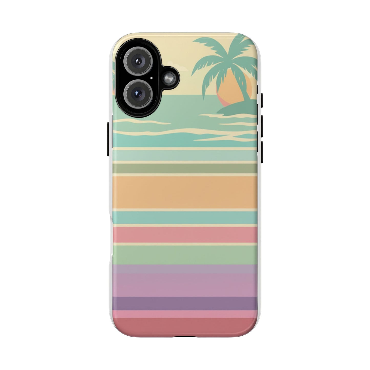 Tough Case — Retro Pastel Sunset Palm Tree Phone Case