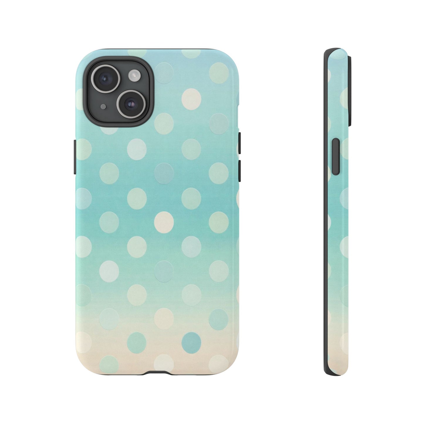 Abstract Palm Tough Phone Case — Minimal Coastal Blue Protective Cover