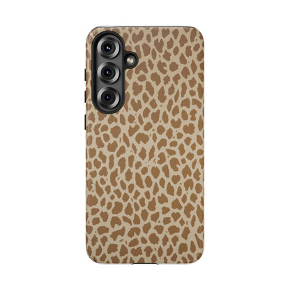 Leopard Print Tough Phone Case — Slim Protective Animal Pattern